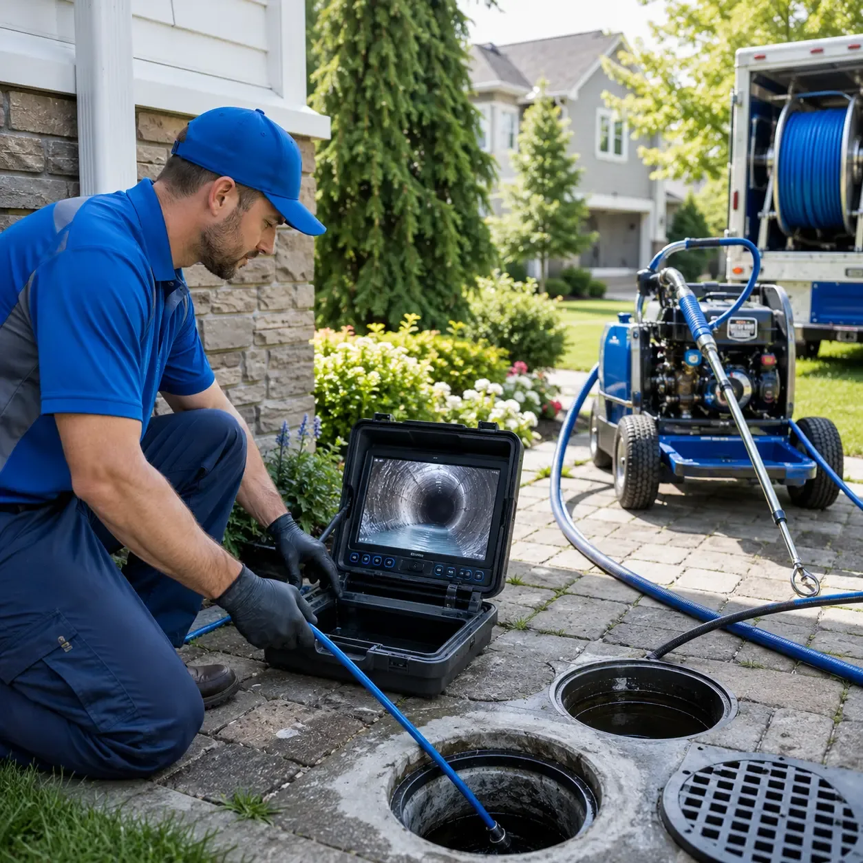 Outdoor drain cleaning professionals serving Flat Rock, MI